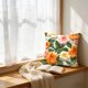 thumbnail image 5 of Funda de cojín bordada con estampado floral primaveral para sofá, silla y sillón | Funda de cojín de poliéster suave con cremallera invisible | Transpirable y lavable, 5 of 6