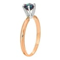 thumbnail image 2 of Galaxy Gold Size 9.5  14K Solid Rose Gold Ring with Lab. Grown  Alexandrite Grade AAA, 2 of 5