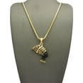thumbnail image 2 of Unique Fashion 21 Egyptain Queen Nefertiti Pendant 2mm 24" Box Chain Necklace, 2 of 3