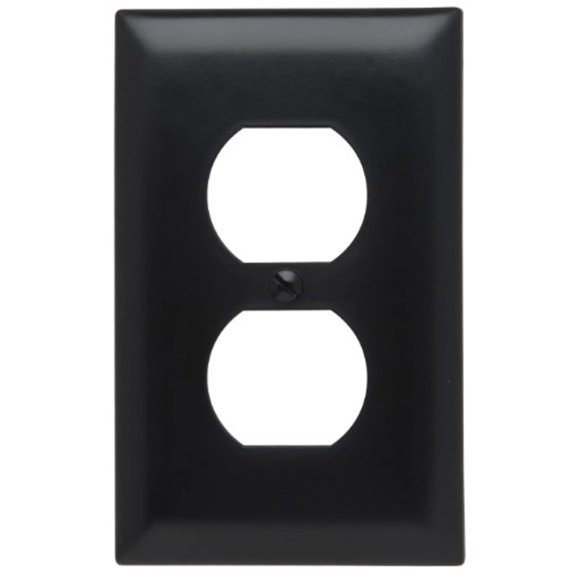 Legrand - Pass & Seymour FBA_TP8BKCC25 Duplex Receptacle Openings, 1-Gang, Black 1 Gang Black