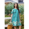 thumbnail image 5 of Ekouaer Moo Moos for Women Button House Dresses with Pockets Mumu, 5 of 7