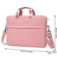 thumbnail image 3 of Beautynvta Laptop Shoulder Bag, 11.8''x15.9'' Computer Bags, Messenger Shoulder Bag for Laptop or Tablet, Sleek Lasting, Water Repellent Fabric, Pink, 3 of 8