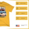 thumbnail image 6 of Shelby Cars Sketch T-shirt Mustang Racing American Muscle Car GT500 Cobra Performance Powered by Ford Men's Tee, 6 of 7