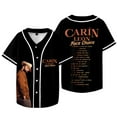 thumbnail image 2 of Carin Leon Boca Chueca Merch Baseball Jacket Singer Tour Jersey Summer Women Men Fashion Casual T-shirts, 2 of 3