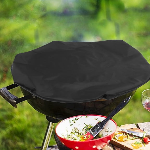 OUNONA Black Bbq Accessories Grill Protective Cover Waterproof and Uv Resistant Oxford Cloth