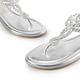thumbnail image 5 of Sandalias planas plateadas para mujer DREAM PAIRS talla 6, 5 of 7