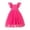 724Hot Pink1508, variant on Toddler Girls Dress Ruffle Short Sleeve Square Neck Backless Tutu Dresses Kids Wedding Elegant Princess Dress Clothing For Girls Leisure Casual Sundress