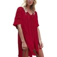thumbnail image 2 of Cogild Swimsuit Cover Up for Women Crochet Sleeveless Tunic V Neck Bikini Beachwear Sheer Bathing Suit Coverups, 2 of 6