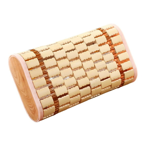 Tnarru Bamboo Headrest Pillow Comfortable Sauna Neck Rest for Adults, Smooth, Versatile Breathable Rectangular Cervical Spine Pillow beaded