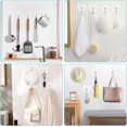 thumbnail image 4 of Bxaolu Adhesive Hooks for Hanging Heavy Duty, Wall Hooks Self Adhesive Towel Coat Hooks Waterproof Transparent Hook for Bathroom Shower Kitchen Keys, 5 Pack, 4 of 8