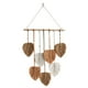 thumbnail image 1 of Macramé colgante de pared hecho a mano decoraciones para el hogar Boho macramé tapiz tejido colgante de pared hoja pluma decoración de pared caqui, 1 of 6