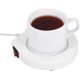 thumbnail image 4 of Calentador de taza termo eléctrico blanco de 110 V, almohadilla térmica, taza para café, té, leche, posavasos, enchufe de EE. UU., 4 of 7
