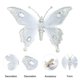 thumbnail image 4 of Adornos navideños, adornos navideños, regalos navideños, 1 pieza de decoración navideña, mariposas brillantes, accesorios con clips, flores navideñas, decoración para bodas y festivales, accesorios de, 4 of 7