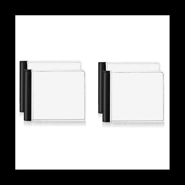 Paquete de 4 Carteras de SublimacióN de en Blanco para Transferencia de , Carteras de SublimacióN para Hombres, Regalo para Viajes de Oficina