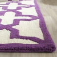 thumbnail image 3 of SAFAVIEH Cambridge Liz Geometric Wool Area Rug, Ivory/Purple, 5' x 8', 3 of 3