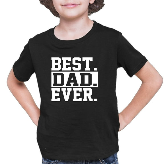 Youth Best Dad Ever #1 Dad World's Greatest Dad Fathers Day T-Shirt