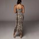 thumbnail image 5 of Vestido midi sexy con escote en V y sin mangas con estampado de leopardo para mujer, moda urbana de primavera, trajes de fiesta navideña, 5 of 5