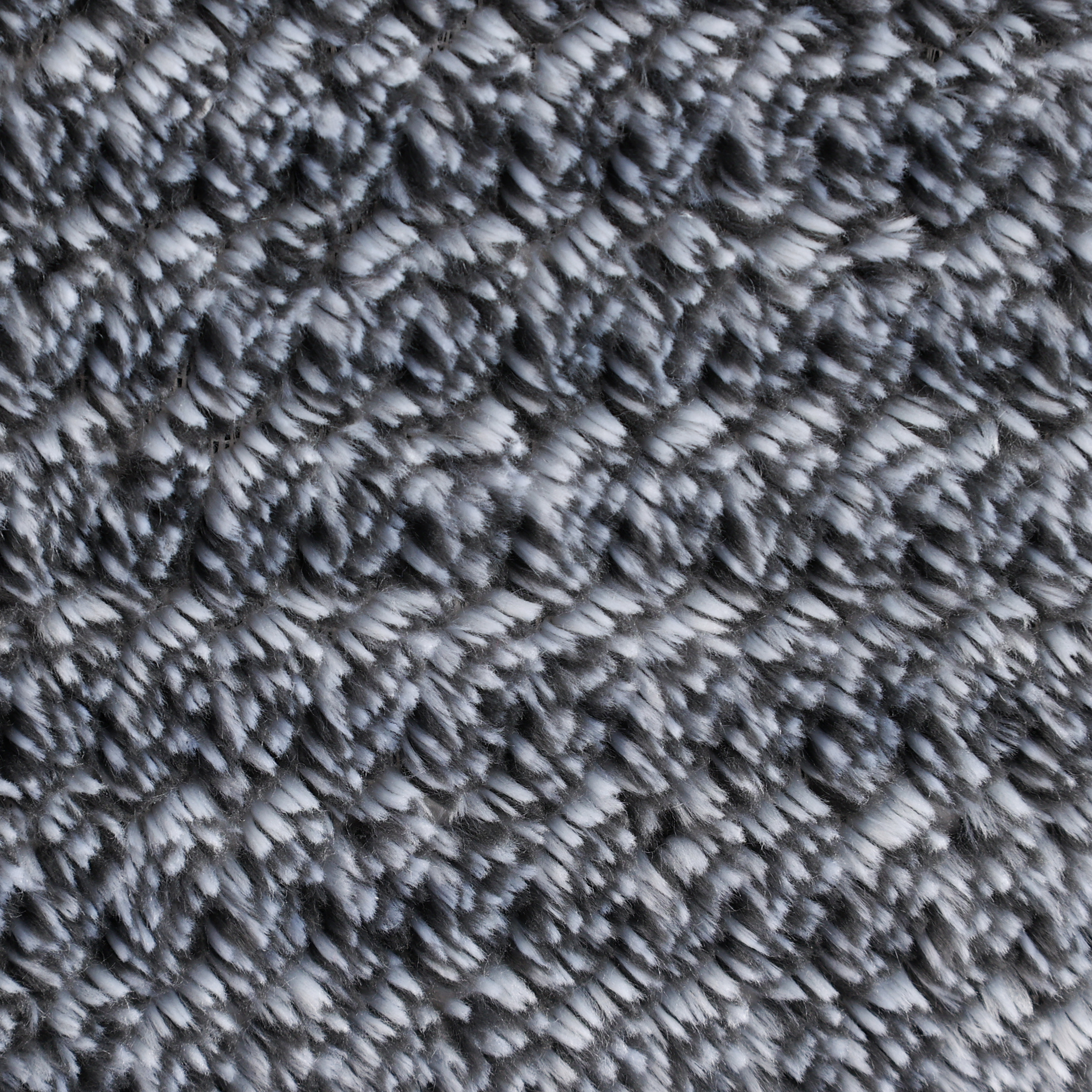 EcoThread Soft Plush Textured Heathered Throw Blanket, 50" x 70", Grey photo 3