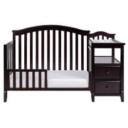 AFG Baby Furniture Kali 4-in-1 Convertible Crib and Changer, Espresso