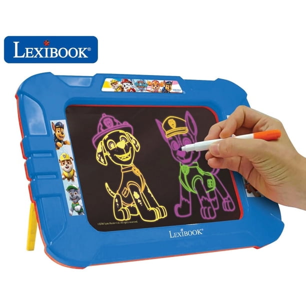 Tablero de Dibujo Luminoso de Neón de Paw Patrol con Rotuladores y plantillas_CRNEOPA