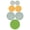 White Mint, Butter Yellow, Tranquil Green, Green, variant on Pyrex 7-Piece Set of (2) 7202-PC 1-Cup White Mint, (2) 7200-PC 2-Cup Butter Yellow, (2) 7201-PC 4-Cup Tranquil Green, (1) 7402-PC 6/7-Cup Green Round BPA-free Plastic Replacement Lids