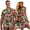 Tropical Leaves, variant on Garronmavis Leopard Couples Matching Outfits Mens Lightweight Button Down Shirts Size M and Womens Summer Dresses Loose Sleeveless Flower Polyester Crewneck Sundress