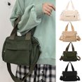 thumbnail image 2 of Sac Fourre-Tout pour Femmes Mode Décontractée en Toile Sac à Poignée Supérieure Sac Bandoulière Sac d'Épaule, 2 of 6
