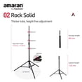 thumbnail image 4 of Aputure Light Stand Lightweight Thick Aluminium Design with Pneumatic Padding 2.8m, 4 of 6