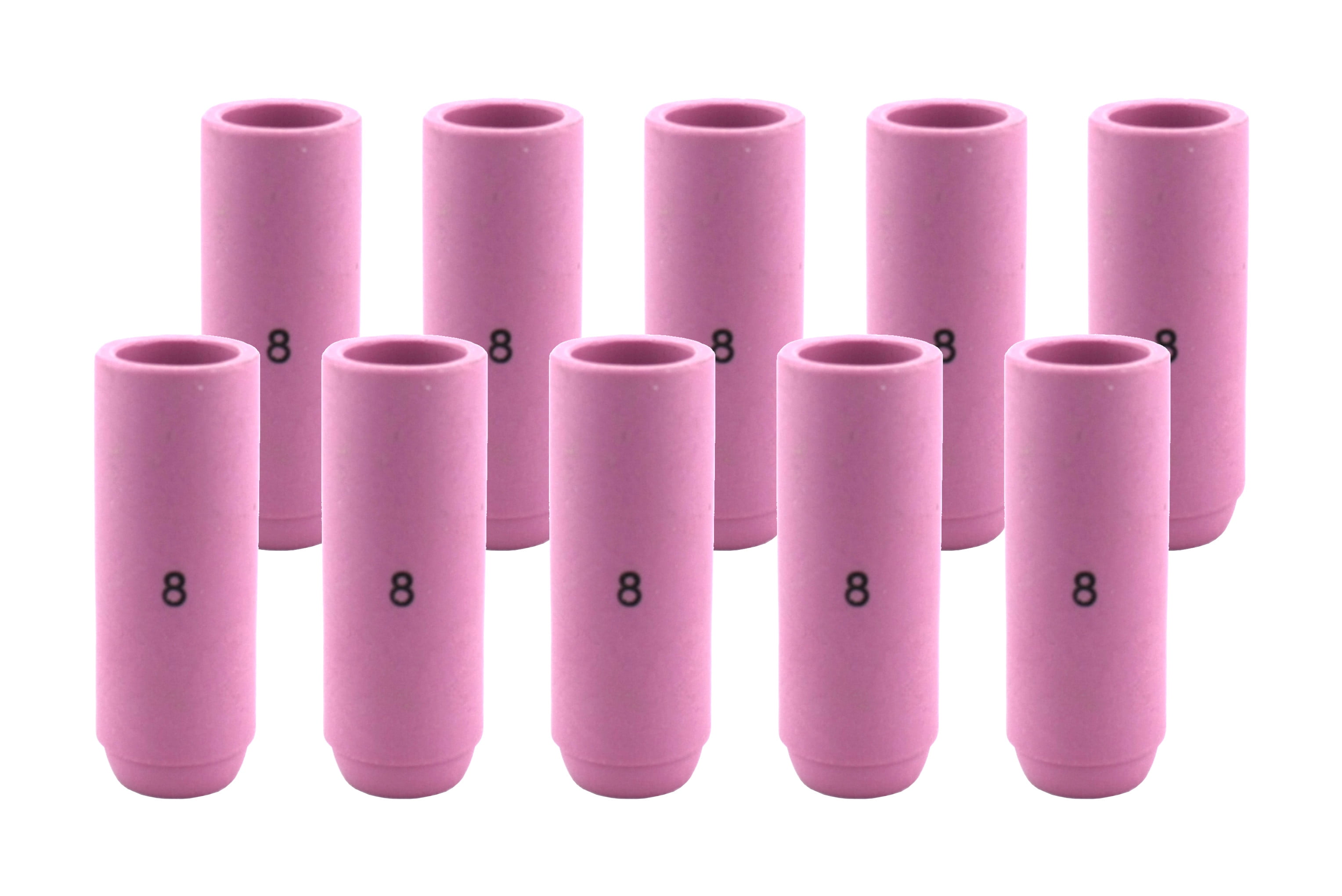uxcell 10pcs Ceramic Cup Nozzles 10N46#8 Purple for TiG Welding Torch 