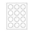 thumbnail image 3 of MACO Laser/Inkjet Glossy White Multi-Purpose Labels, 2" diameter round, 12 per Sheet, 120 per Pack, 3 of 4