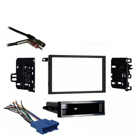 Fits Oldsmobile Bravada 1998-2001 Metra Double DIN Dash Kit with Harmony Radio Harness