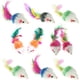 thumbnail image 1 of Furry Pet Cat Toys Ratones, Ratón de juguete para gatos, Juguetes para mascotas para gatos, Atrapasueños para colas de plumas, 10 colores al azar, 1 of 7