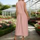 thumbnail image 5 of Zapatos de Vestido de Mujer Casual sin Mangas con Cremallera Trasera Vestido de Lino Midi para Primavera Verano Playa Y Uso Diario, 5 of 6