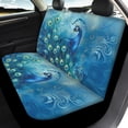 thumbnail image 4 of Pzuqiu Peacock Car Seat Covers Interior Auto Decor Front and Rear Seat Cover Set, Automotive Interior Protection Easy to Install Compatible with Cars Truck Sedans, 4 of 10