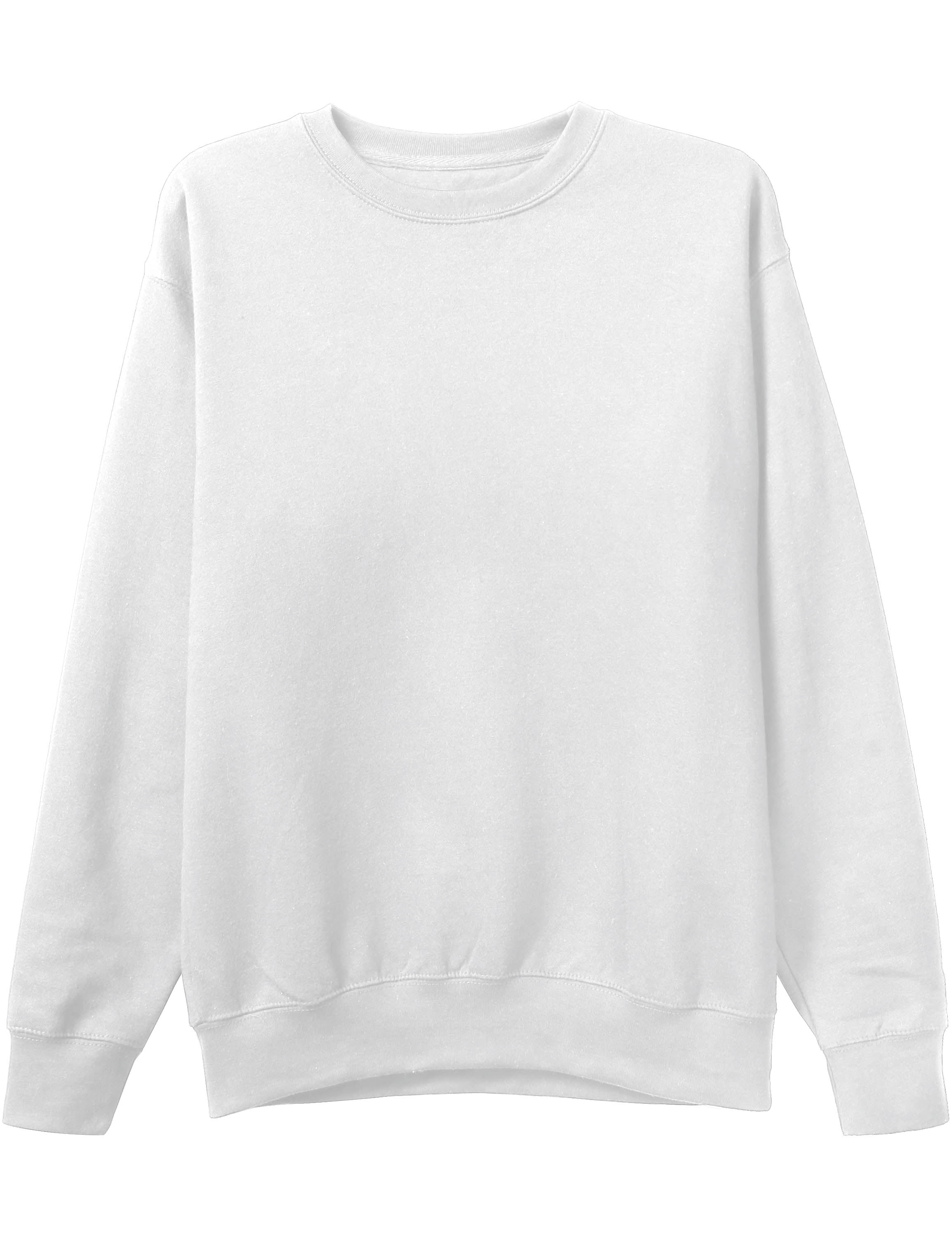 Ma Croix Mens Premium Crewneck Sweatshirt Basic Casual Fleece Sweater ...