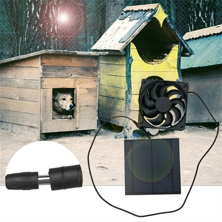 

Uysin 10W 12V Solar Fans For Greenhouse Solar Panel Powered Exhaust Fans For Chicken Coop Dog House Roof Vent Camping