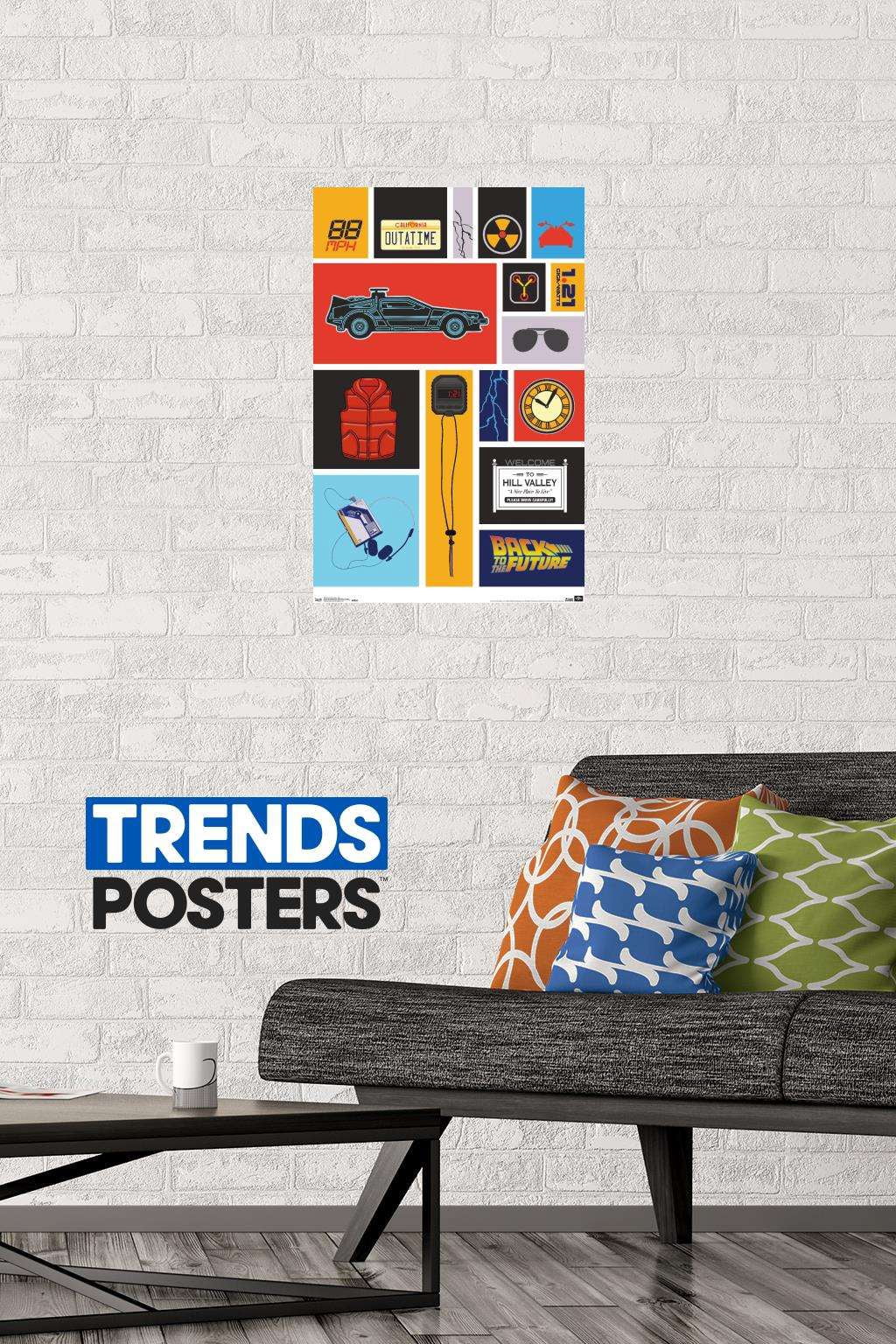 Back to the Future - Grid Wall Poster, 14.725" x 22.375"