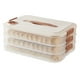 thumbnail image 2 of 1-4 Layer Food Storage Container Transparent Food Preservation Box For Kitchen And Refrigerator Dumpling Box Well Sealed, 2 of 9
