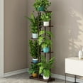 thumbnail image 1 of Metal Plant Stand, 6 Tier 7 Potted Corner Plant Holders, Multiple Plant Tall Display Rack, Indoor Outdoor Tiered Flower Holders Rack For Living Room, 1 of 5