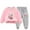 Pink, variant on Odeerbi Toddler Boys Girls Winter Warm Fleece Sweatsuits Two Piece Outfits Set Cartoon Printed Sweatshirt Jogger Pants Tracksuit Set Plush Loose Pullover Sweater Casual Hoodie Black