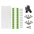 thumbnail image 2 of Greenhouse Hoops Set Garden Hoops with Connectors Clips Bendable Planting Tunnel 18 Hoops Set, 2 of 5