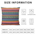 thumbnail image 5 of MLJA Set of Bohemian Throw Pillow Covers Decorative Boho Mexican Retro Stripe Multicolor Pillow Cases to Your Home,, 5 of 5