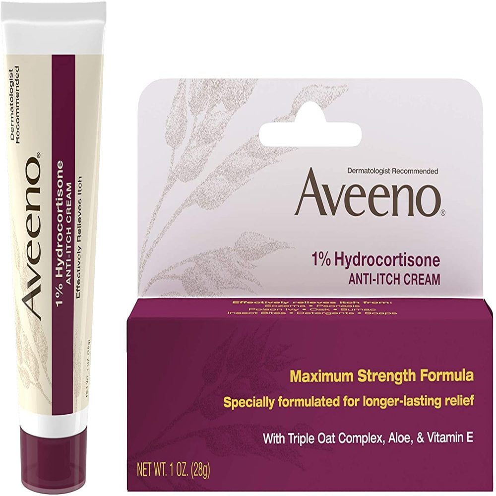 Aveeno 1 Hydrocortisone Anti, Itch Cream, Maximum Strength, 1 oz