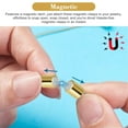 thumbnail image 5 of 16pcs Gold and Silver Magnetic Lobster Clasp, EEEkit 3 Styles Jewelry Extenders, Jewelry Magnet Clasps Magnetic Locking Clasp Magnetic Clasps Converter for DIY Necklace Bracelet Making, 5 of 10