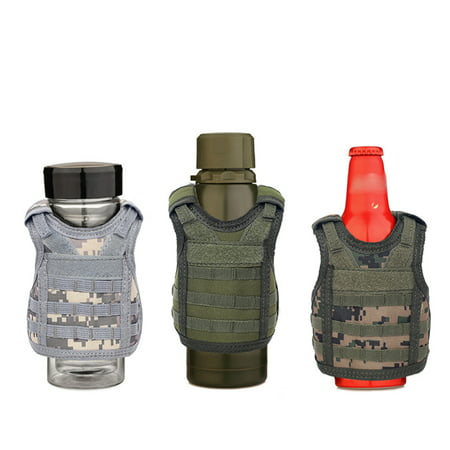 Beverage Vest Insulator Mini Tactics Cooler Beer Bottle Can Vests Cover with Adjustable Shoulder Belts KTV Bar