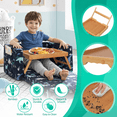 thumbnail image 3 of Artmeer Bamboo Breakfast Tray Table with Folding Legs, Bed Serving Tray for Laptop, Eating, Snacks, Sofa and Breakfast in Bed (Bamboo) Extra-Large Size, 3 of 7