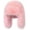 Pink, variant on Luxurious Faux Mink Fur Ladies Trapper Hat,Pure Color Simplistic Women’s Winter Hat,Furry Ushanka Warm Hat