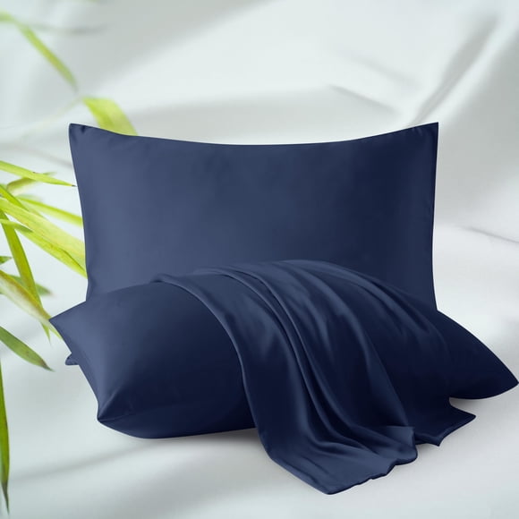 Protectores de Almohada Zaizaihome para Niños 33x46 cm Paquete de 2 Azul Marino