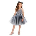 thumbnail image 2 of oqasdz Robe Fille Tigre Léopard Vache Performance Animal Fête Tutu Robe 1 10 Ans, 2 of 6