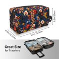 thumbnail image 4 of Goofa Orchids Flowers Printed Toiletry Bag with Handle,Large Capacity Travel Makeup Cosmetic Bag for Women, Carry on Airport Airline Compliant Bag, 4 of 9